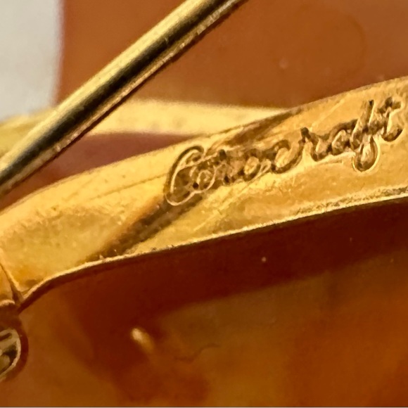 Signed flower brooch - Picture 3 of 3